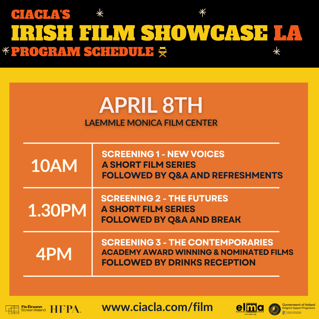 CIACLA Irish Film Showcase Schedule & Square Logo & Program